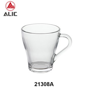 Lead Free High Quantity Machine Made Glass Tea Cup Milk Cup Coffee Cup 21308A
