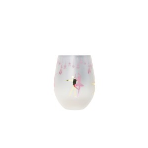 High Quality Electro Etching G123IF-2 Dance Wine Glass