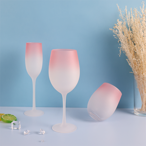 Lead Free High Quantity Painted Color Stemless Wine Glass G123KH-A3 480ml