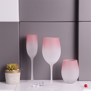 Lead Free High Quantity Painted Color Stemless Wine Glass G123KH-A3 480ml