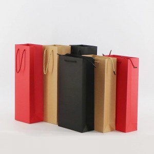 Gift Paper bag Handle Paper bag Paper Red Wine Bag ML-GB02