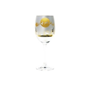 High Quality Electro Etching G123IF-1 Christmas Wine Glass