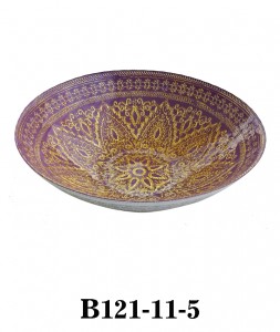 Glass Bowl Big Size Persian Style Suitable for Party or Wedding Table B121-11 Same style of Charge Plate also supplible