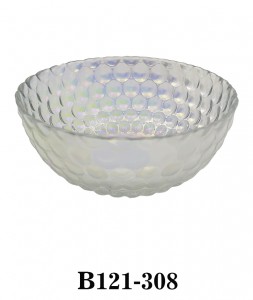 Glass Mixing Bowl Serving Bowl B121-308 Spotted in iridescent color