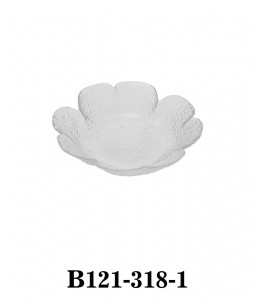 Handmade Modern Flower Shaped Glass Bowl and Plate B121-318 several sizes available