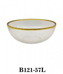 Glass Mixing Bowl Serving Bowl B121-57 frosted same style of charger plate supplible several sizes