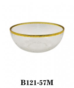 Glass Mixing Bowl Serving Bowl B121-57 frosted same style of charger plate supplible several sizes