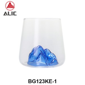 High Borosilicate Iceburg Montain shape  Whisky Glass G123KE-1