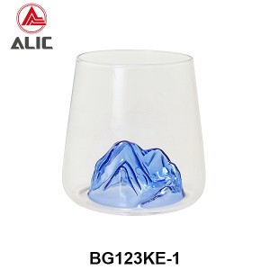 High Borosilicate Iceburg Montain shape  Whisky Glass G123KE-1