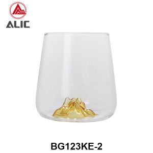 High Borosilicate Iceburg Montain shape  Whisky Glass G123KE-2