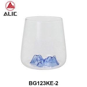 High Borosilicate Iceburg Montain shape  Whisky Glass G123KE-2