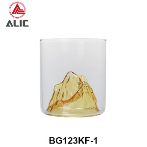 High Borosilicate Iceburg Montain shape  Whisky Glass G123KF-1