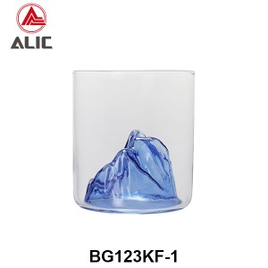 High Borosilicate Iceburg Montain shape  Whisky Glass G123KF-1