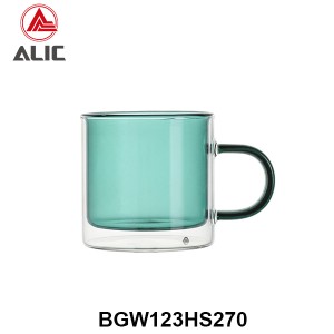 High borosilicate Insulated Glass Cup BGW123HS270