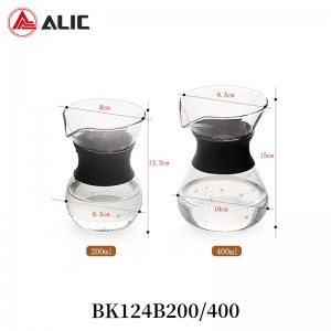 Lead Free High Quantity ins Coffee Pot / Tea Pot Glass BK124B200/400