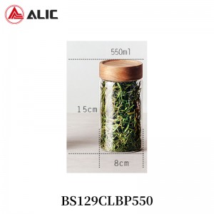 High Quality Glass Storage BS129CLBP550