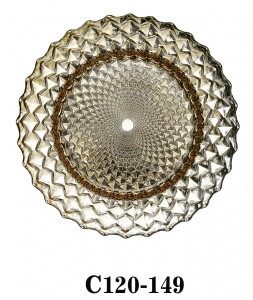 Handmade Glass Charger Plate for Table Party or Rental C120-149