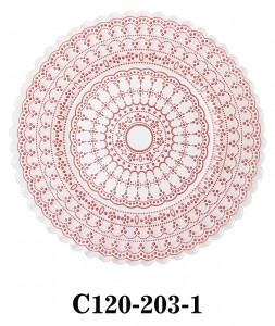 Luxury Handmade Glass Charger Plate Lace Style Pattern for Table Party or Rental C120-203