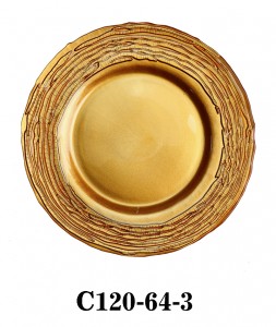 Handmade Glass Charger Plate for Party or Rental in multi colors C120-64