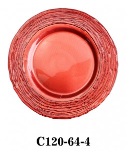 Handmade Glass Charger Plate for Party or Rental in multi colors C120-64