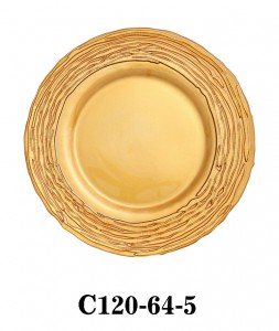Handmade Glass Charger Plate for Party or Rental in multi colors C120-64