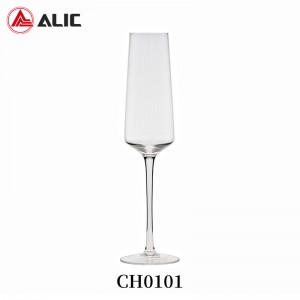 Lead Free Hand Blown Champagne Flute Goblet 260ml CH0101