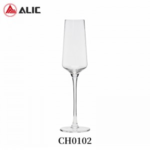 Lead Free Hand Blown Champagne Flute Goblet 220ml CH0102