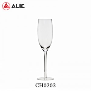 Lead Free Hand Blown Champagne Flute 210ml CH0203