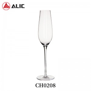 Lead Free Hand Blown Champagne Flute 180ml CH0208