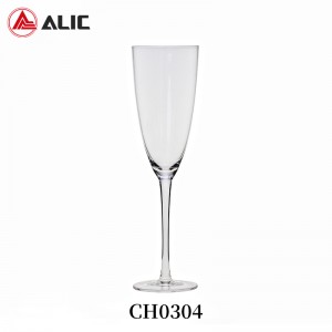 Lead Free Hand Blown Champagne Flute 240ml CH0304