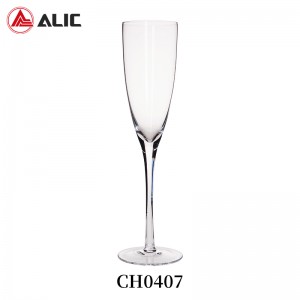 Lead Free Hand Blown Champagne Flute 180ml CH0407