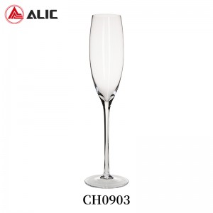 Lead Free Hand Blown Champagne Flute 180ml CH0903