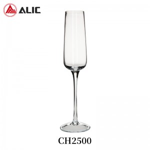 Lead Free Hand Blown Champagne Flute Goblet 220ml CH2500