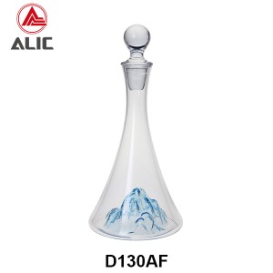 High Borosilicate Glass Iceburg Montain shape Decanter D130AF