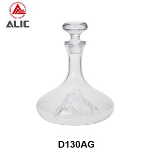 High Borosilicate Glass Iceburg Montain shape Decanter D130AG