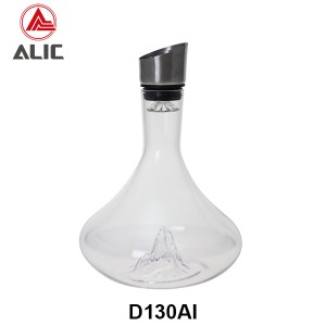 High Borosilicate Glass Iceburg Montain shape Decanter D130AI