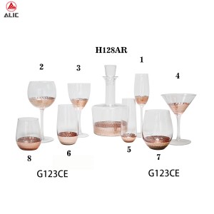 Handmade Glass set Decanter Wine Glass Flute Martini Tumbler G123CE