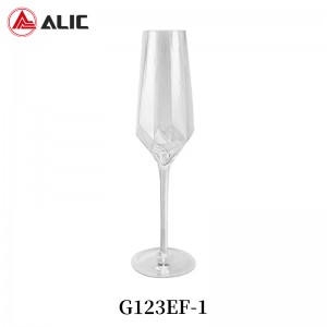 Lead Free Hand Blown Champagne Flute G123EF-1