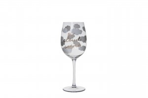 GOBLET COLLECTION with cloud decal Wine Glass and Nick & Nora Glass G123HI