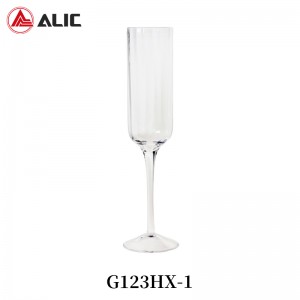 Lead Free Hand Blown Champagne Flute G123HX-1