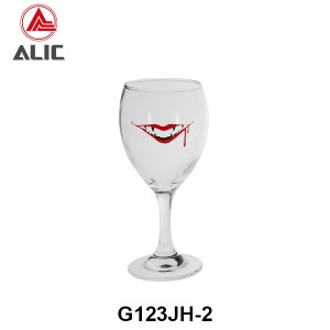 Hotsale Wine Glass Goblet with decal 340ml G123JH-2