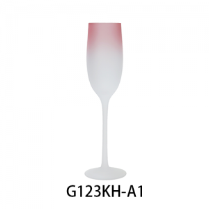 Lead Free High Quantity Painted Color Champagne  Flute  G123KH-A1 200ml