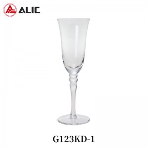 Lead Free Hand Blown Champagne Flute G123KD-1