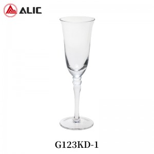 Lead Free Hand Blown Champagne Flute G123KD-1