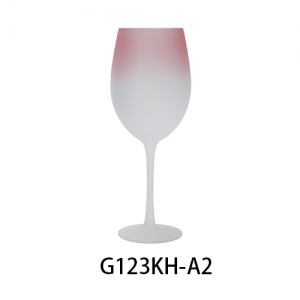 Lead Free High Quantity Painted Color Wine Glass G123KH-A2 520ml
