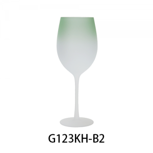 Lead Free High Quantity Painted Color Wine Glass G123KH-B2 520ml