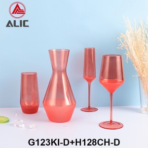 Lead Free High Quantity Hand Painted Orange Color Highball Glass Tumbler G123KI-D4 500ml