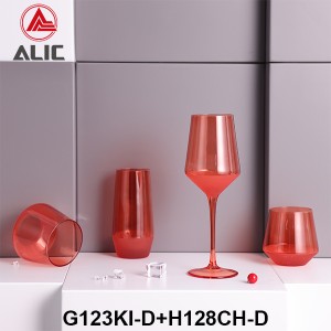 Lead Free High Quantity Hand Painted Orange Color Highball Glass Tumbler G123KI-D4 500ml
