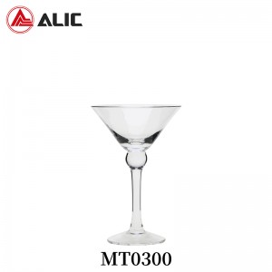 Lead Free Hand Blown Martini Glass Cocktail glass with sepcial stem 130ml MT0300