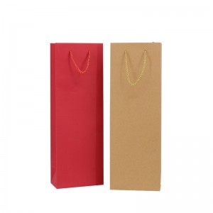 Gift Paper bag Handle Paper bag Paper Red Wine Bag ML-GB02